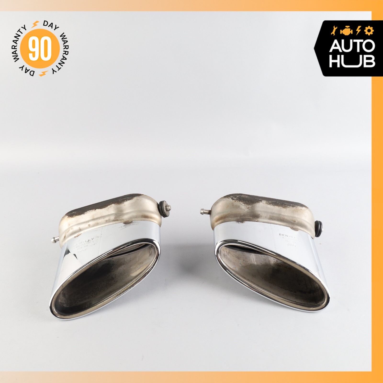 Bentley Continental GTC GT Exhaust Muffler Tips Left and Right Set OEM 63k
