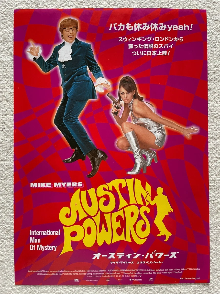 Austin Powers Mike Myers 1998 Movie Flyer Japan Chirashi 7x10 B5