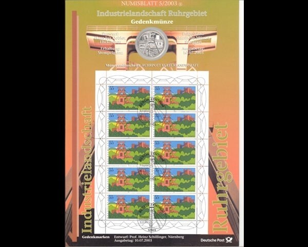 BRD Numisblatt 5/2003 Industrielandschaft Ruhrgebiet - 5/2003 BRD Numisblatt 5/2003 Industrielandschaft Ruhrgebiet - 5/2003