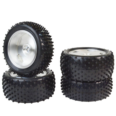Aluminum Wheels Tires for Tamiya TT-02B 1/10 Off Road RC Buggy Car