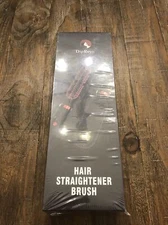 Hair Straightener Brush DipRevo 2 in 1 Ionic Fast Heating Straightening Brush