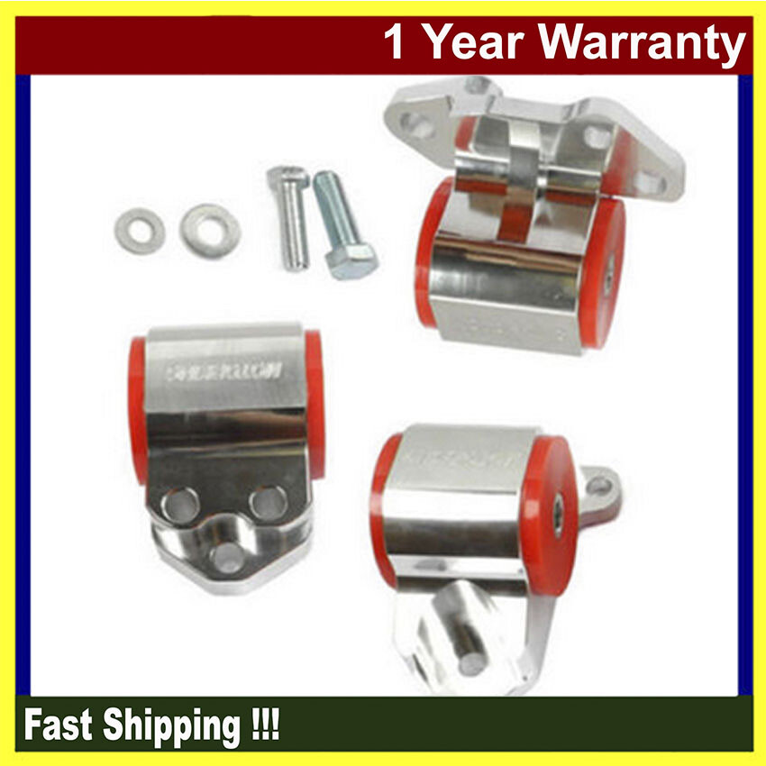 Billet Aluminum 2-Bolt Engine Motor Mount Kit For 1996-2000 Civic B/D-Series