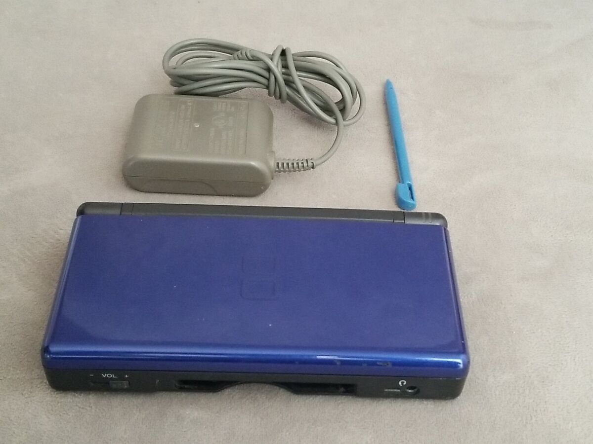 Nintendo DS Lite Handheld Video Game System Cobalt Blue