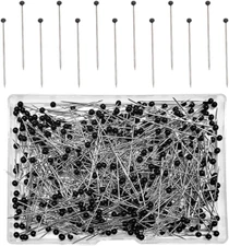 500 PCS Sewing Pins, Ball Glass Head Pins, 1.5 Inch Straight Pins, Ball Head Qui
