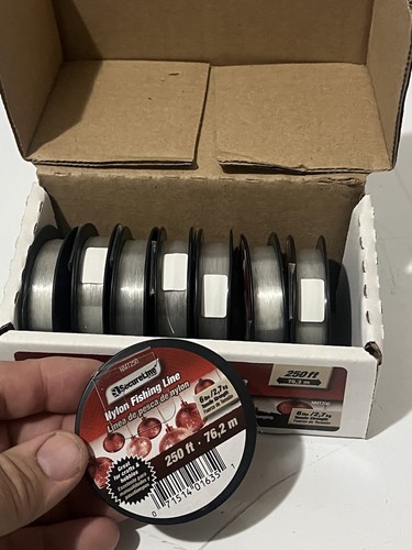 8 Rolls SecureLine Nylon Fishing Line 6 LB. Test Clear Hobby Cast Fish - Picture 4 of 7