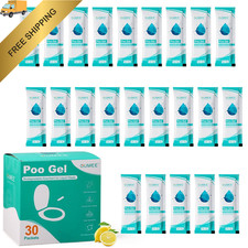 OUMEE 30 PACK Poo Gel for Portable Toilet, Camping 0.35 Ounce Pack of 30