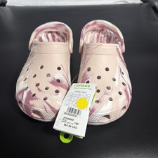 Crocs Classic Marbled Clog Unisex Pink/Purple/White 206867-6WS US M8/W10