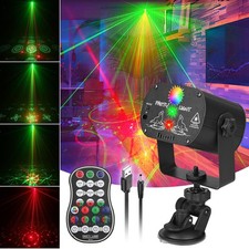Luces l ser para fiestas de DJ, luz de discoteca LED RGB