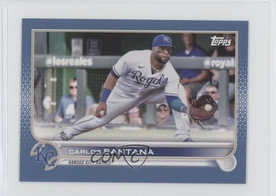 2022 Topps Mini Blue 10/10 Carlos Santana #510 0lm4