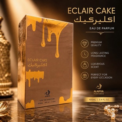 ECLAIR CAKE Eau De Parfum 100ml | Long Lasting | Premium Fragrance By ALAFIYA