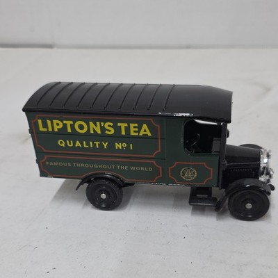 Lipton's Tea Diecast Delivery Truck Green Black Model Britain
