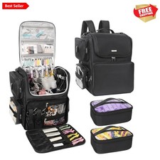 Luxurious Hair Stylist Backpack - Waterproof Spacious with Adjustable Dividers