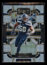 2023 Panini Select Derick Hall #85 Silver Prizms Die Cuts Rookie