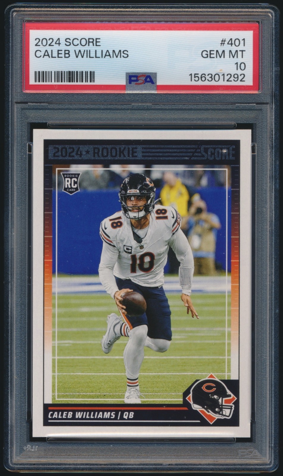 2024 Score - Rookies Caleb Williams #401 (RC) PSA 10