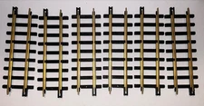 6 New Bright Christmas Train Straight Brass Track Add-On Pack Dillards Holiday