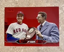 2024 Topps Stadium Club - Carlton Fisk #22 Red Foil