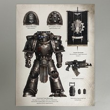IRON HANDS LEGION COLOURS HORUS HERESY WARHAMMER 40,000 ART PICTURE POSTER 40K