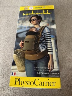 Je Porte Mon Bebe Physio Baby Carrier Black/Grey Excellent Condition
