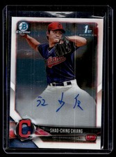 2018 Bowman Chrome Prospects Autographs Shao-Ching Chiang RC Auto Cleveland