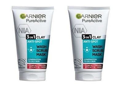 Garnier Skin Naturals 2x Pure Active 3-in-1   Mattiert, Reinigt & Klärt   150 ml
