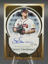 2026 Topps Tier One Spencer Schwellenbach Prime Performer On-Card Auto /99 Brave