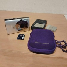 Cámara digital compacta Canon IXY DIGITAL 20 IS plateada probada funcionando Japón