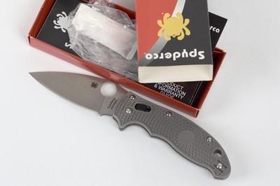 Spyderco Manix 2 Lightweight C101PGY2 Knife - Maxamet Gray