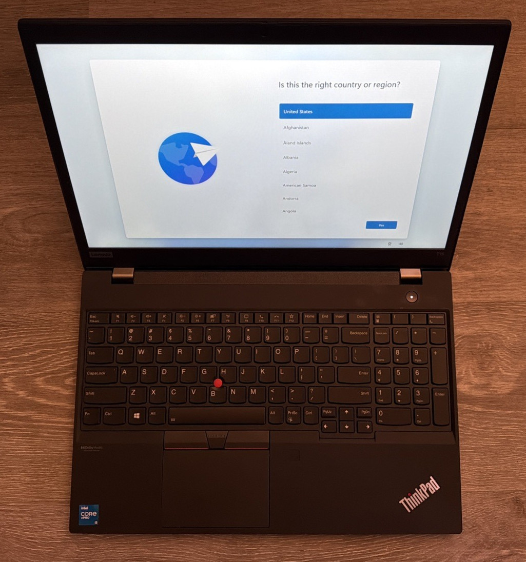 Lenovo ThinkPad T15 Gen 2, 15.6-Inch Laptop, with i5-1145G7, Windows 11 Pro