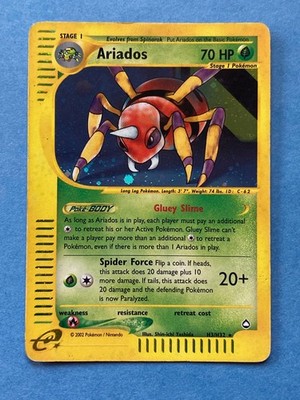 Pokemon Holo eReader Ariados - Aquapolis   H3/H32 - MP/HP