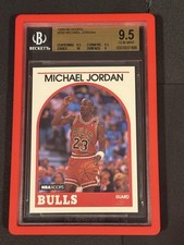 NBA Hoops 1989-90 Michael Jordan #200 Chicago Bulls BGS 9.5  PRISTINE EDGES!