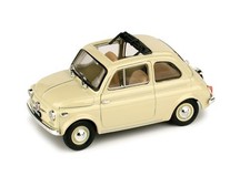Fiat Nuova 500 Open Roof 1959 Open Clear Ivory 1:43 BRUMM R364-02
