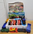 Vintage 1991 Playmobil 4001 Western Passenger Train Set W/Extra Cars and Tracks