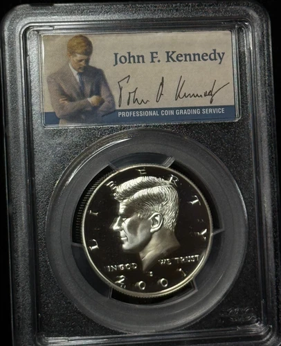 PCGS PR69DCAM - 2001 S Kennedy Silver 50C Proof Half Dollar Coin - 062