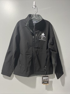 Molson Canadian NHL Softshell Jacket Coat Size Medium Landway Black
