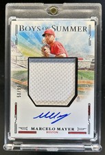 2025 Panini Boys of Summer Marcelo Mayer Jumbo Material Jersey Auto #/99 Red Sox