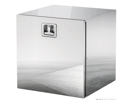 DAKEN Zen Series Underbody Toolbox Polished Stainless Steel 24''x24''x24'' READ