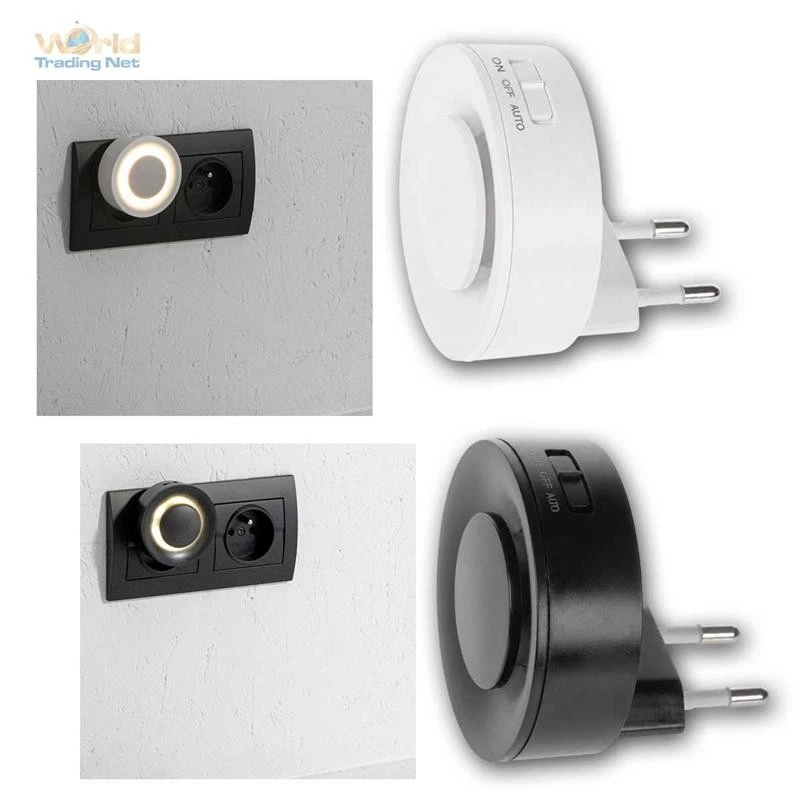 Pequeña luz LED nocturna/luz de orientación RIBI, sensor de movimiento y crepúsculo