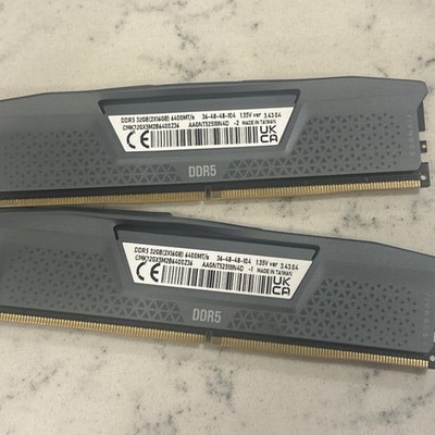メモリー Corsair Vegeance Ram 32GB DDR5 6400Mhz VENGEANCE® 32GB (2x16GB) DDR5 DRAM 6400MHz C32 Memory Kit — Black