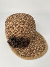 Vintage 90  s Liz Claiborne Boho Straw Hat