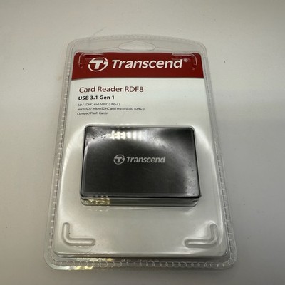 Transcent USB 3.1 card reader RDF8 NEW in Box