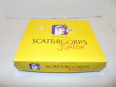 Scattergories Junior Milton Bradley 1989 Words Party Kids Family 8-11 (Complete)