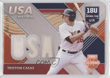 2020 Elite Extra Edition USA Baseball Material Orange 85/199 Triston Casas uk2