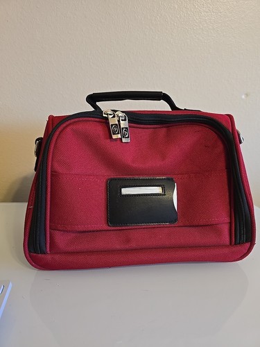 Protocol Carry-On Luggage RED Multi Pocket 13"Wx9"Hx8"D shoulder strap RN70835-4 - Picture 4 of 22