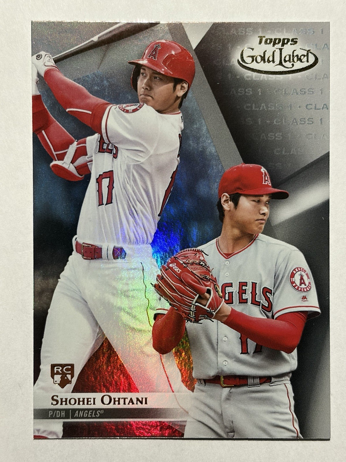 2018 Topps Gold Label Shohei Ohtani #17 Class 1 Rookie RC Angels Dodgers 2