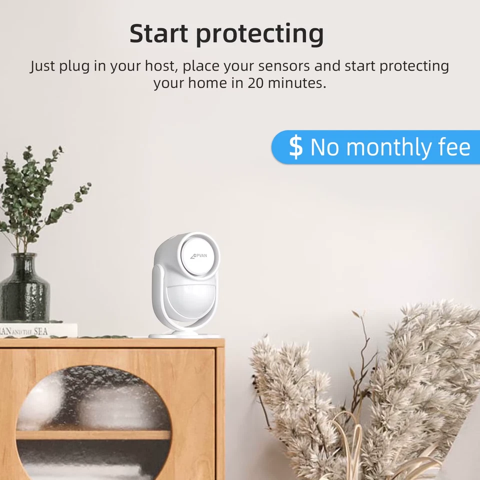 TUYA Wireless Motion Sensor Smart Home Alarm System For Home Burglary Security P - Image 3 of 4