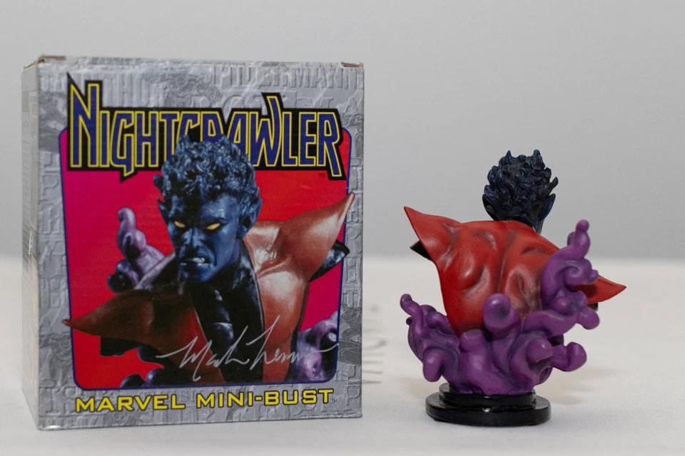 X-MEN Nightcrawler Mini Bust Low #15/5000 Bowen Designs Statue Sideshow Signed - Image 3 of 4