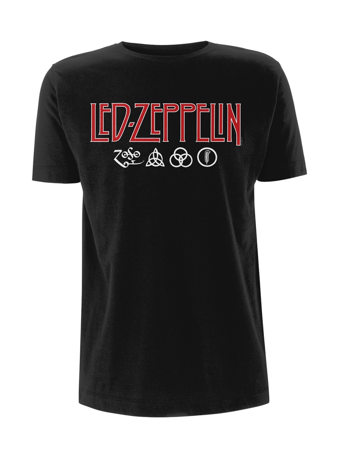 Led Zeppelin Logo and Symbols Jimmy Page Official Mens T-Shirt