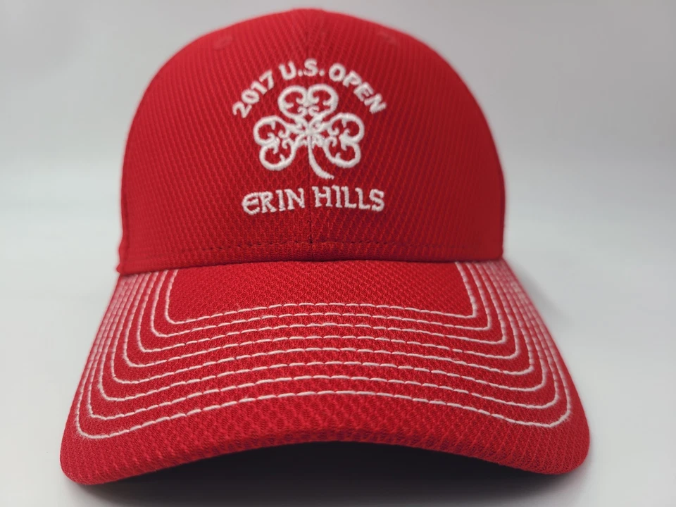 2017 US Open Erin Hills New Era Golf Gorra Ajustable Poliéster Hombres Mujeres Rojo Foto 2 de 4