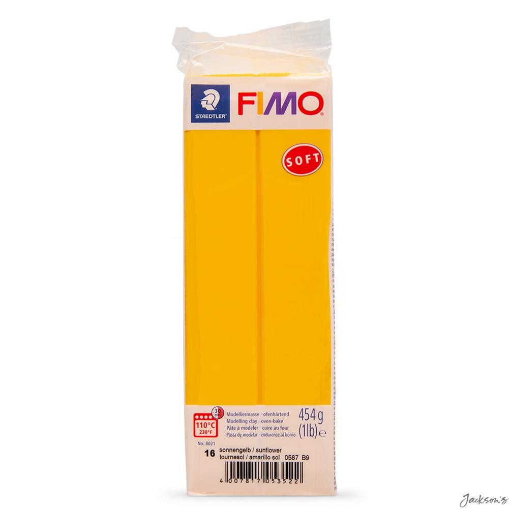 Staedtler Fimo Soft Modelling Clay Polymer 454g Sunflower For Sculpting