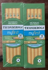 Ticonderoga "my first" unsharpened pencil - 6 x 12 packs (72ct total) - NEW
